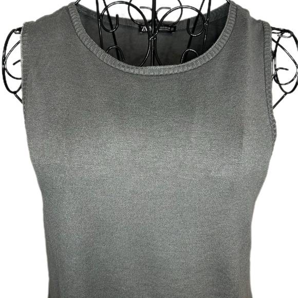 Zara Charcoal Sleeveless Tank Top - Picture 4 of 7